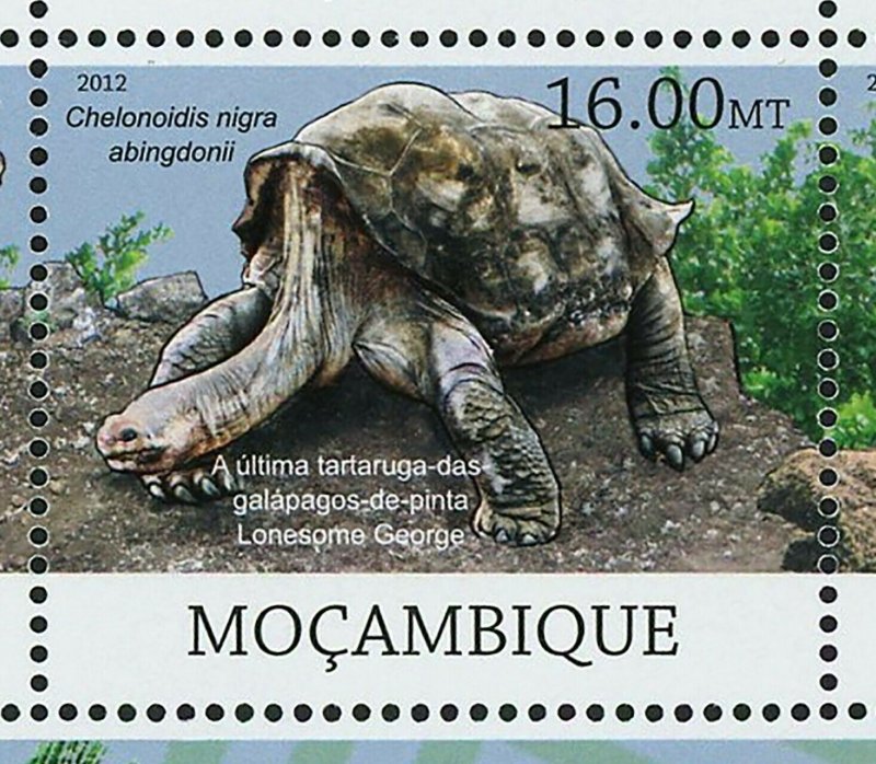 Lonesome George Stamp Chelonoidis Nigra Abingdonii Turtle S/S MNH #6055-6060
