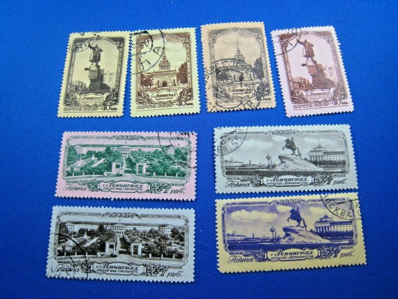 RUSSIA 1953  -  SCOTT # 1680-1687    USED