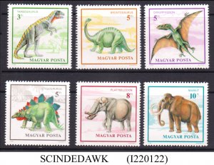 HUNGARY - 1990 DINOSAUR / PRE HISTORIC ANIMAL 6V MNH