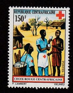 Central Africa # 158, Red Cross Workers, Mint NH, 1/2 Cat.