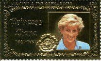 Princess Diana, Gold, S/S 1, STVI2620*