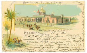 P2781 - EEGYPT, VERY NBICE GREETING FROM TYPE POST CARD FROM HELOUAN TO NICE 1901-