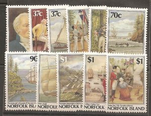 Norfolk Island SC 426-36 Mint, Never Hinged