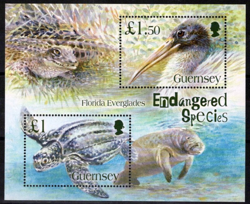 ZAYIX Guernsey 892 MNH Marine Life Birds Endangered Species 080323SM68M