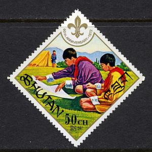 Bhutan #136 mint, Boy Scouts