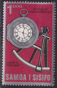 Samoa 329 Kendal's Chronometer & Cook's Sextant 1970