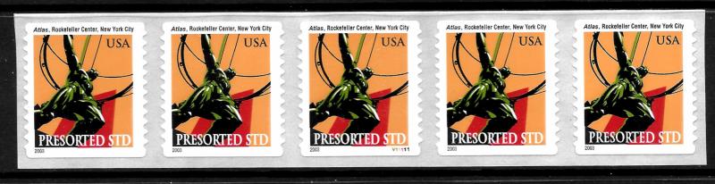 Sc 3770 (10c) Atlas SA PNC/5, Plate #V11111, MNH