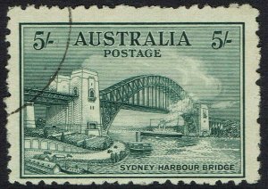 AUSTRALIA 1932 BRIDGE 5/- USED/CTO 