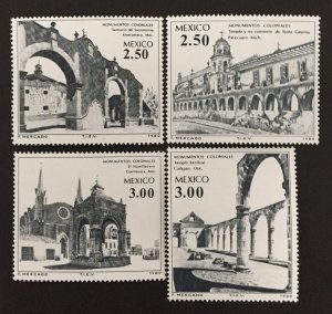 Mexico 1980 #1211-4, Colonial Monuments, MNH.