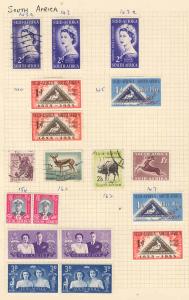 SOUTH AFRICA  MINT  HINGED & USED SELECTION