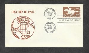 U S U543 FDC Pony Express Envelope Nice Cachet!
