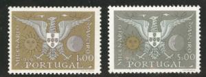 PORTUGAL Scott 844-845  MNH**  1959 Arms of Aveirol set, ...