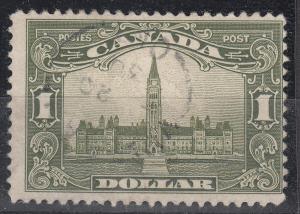 Canada - 1929 $1  Parliament Building Sc# 159 (8766)