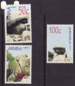 Aruba-Sc#89-91- id5-unused NH set-Rock Formations-Geology-1993-