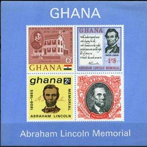 GHANA 1965 - Scott# 211a S/S Lincol NH