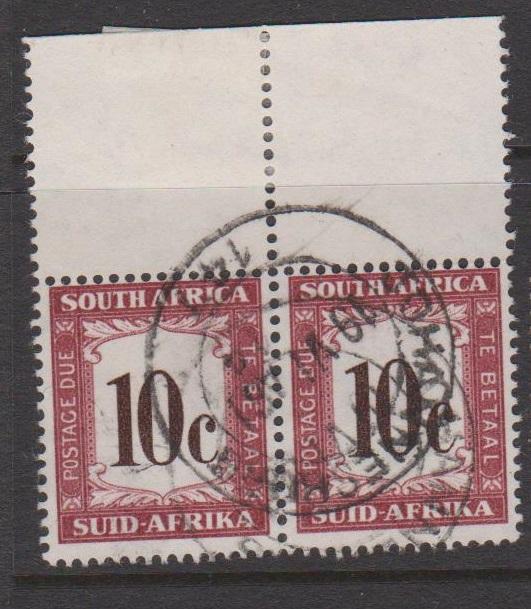 South Africa Sc#J60 Used Pair