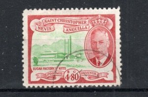 1952 St Kitts-Nevis $4.80 Sugar Factory Sg 105 Fu Cds-