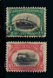 AFFORDABLE SCOTT #294 & #295 USED SET OF 2 STAMPS PAN-AMERICAN EXPO ISSUE #16187