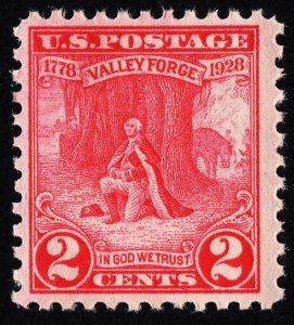 US 645 MNH VF 2 Cent Valley Forge