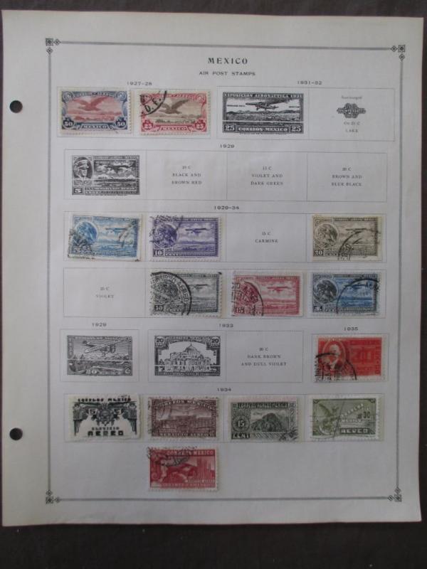 About 1884 - 1941 Mexico On Scott Pages - Unchecked - (Y51)