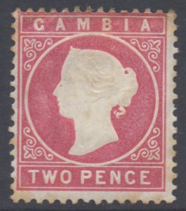 Gambia Scott 7 - SG13b, 1880 Victoria 2d MH*
