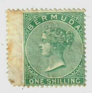 Bermuda stamp #6, MH Partial Gum, wmk. 1, 14 x 14,  CV $450.00