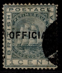 BRITISH GUIANA QV SG O6, 1c slate, USED. Cat £65.