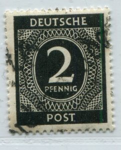 GERMANY SOVIET ZONE HOP BEZIRKSHANDSTEMPEL BEZIRK 36 RARE I a VII MNH 181