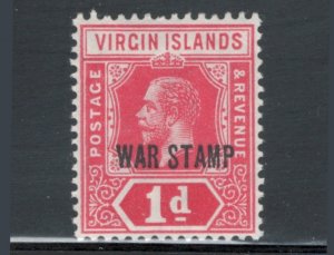 Virgin Islands 1916 War Tax 1p Scott # MR1 MH