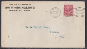 Canada - Apr 29, 1909 Brantford, ON Domestic Advertising Cover