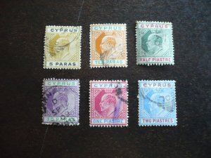 Stamps - Cyprus - Scott# 48-53 - Used Part Set of 6 Stamps