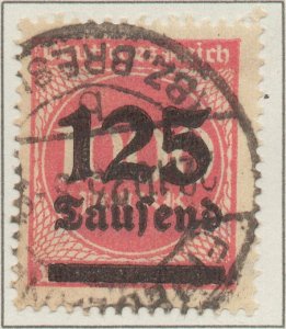 Germany Deutsches Reich Hyper Inflation 125T - 1000Mk stamp Weimar Republic M...