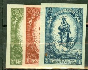 Liechtenstein 47a-49a mint CV $21
