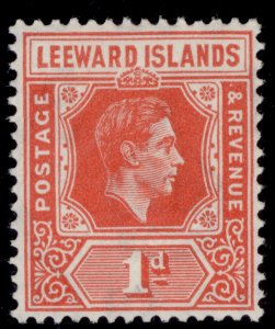 LEEWARD ISLANDS GVI SG99, 1d (pale) scarlet, NH MINT. DIE B