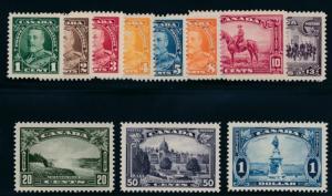 Canada 217-227 Mint VF NH complete set