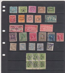 CUBA 30 Revenue & Telegraph Stamps 1890-1954 Mint & Used