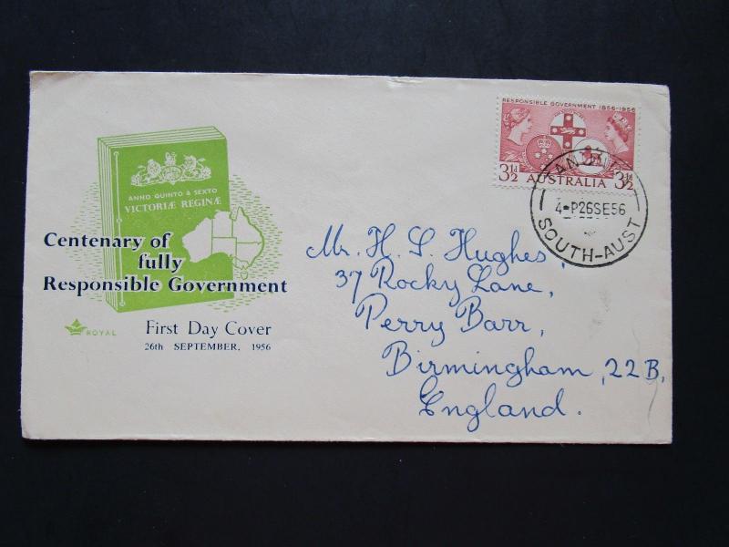 Australia SG# 288 First Day Cover w/ Royal Bible Cachet / Light Creases - Z4041