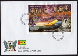 Sao Tome and Principe 2006 COLUMBIA TRAGEDY SPACE/Ilan Ramon Shlt. Official FDC