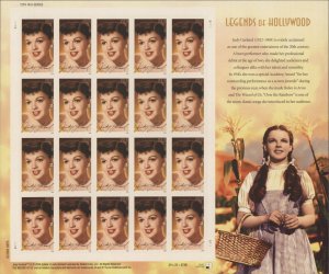 2006 Scott #4077 39¢ Legends of Hollywood: Judy Garland Sheet of 20 MNH