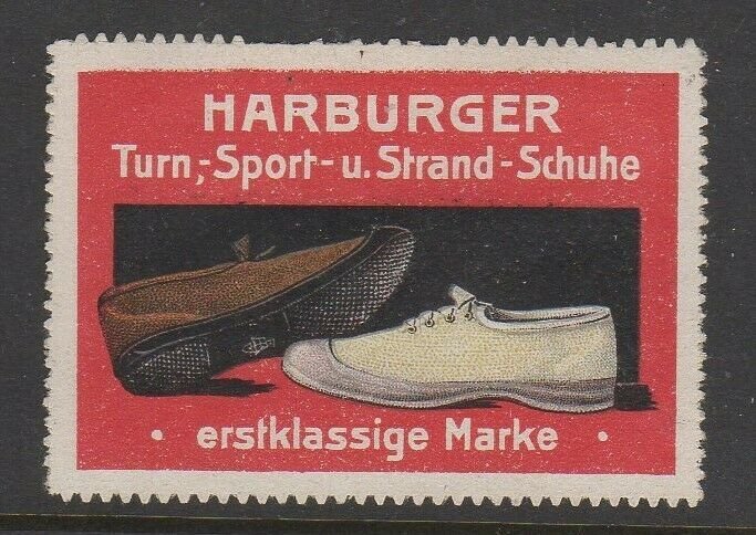 Germany Harburger Sport & Beach Shoes Advertising Stamp NG -AL