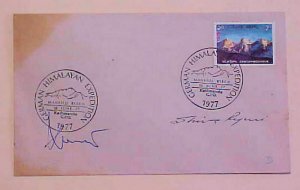 NEPAL   2 AUTOGRAPH MOUNTAIN CLIMBER  MANASLU 1977 GERMAN HIMALAYA EXPEDITION