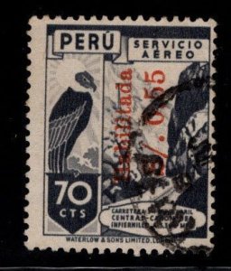 Peru  Scott C84 Used 1948 Overprint