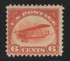 1918 Airmail Sc C1 MHR single CV $55 Curtiss Jenny