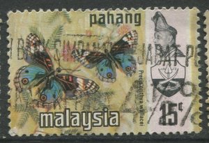 STAMP STATION PERTH Pahang #95 Butterflies & Sultan Abu Bakar Used 1971