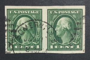 MOMEN: US #481 PAIR USED XF #24645