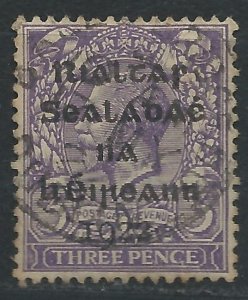 Ireland 1922 - 3d Provisional Government Dollard ovpt - SG5 used