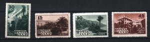 RUSSIA/USSR 1946 SANATORIUMS SET OF 4 STAMPS MNH