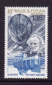 Wallis & Futuna-Sc#C154-unused NH Airmail set-Piccard-Bathyscaphe-1987-