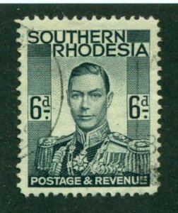 Southern Rhodesia 1937 #46 U SCV(2024)=$0.60