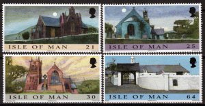 ZAYIX Isle of Man 838-841 MNH Architecture Churches 010122SM101M